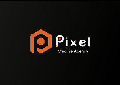 Pixel Creative Agency branding design graphic design logo logo design orange pixel typography ui visual identity