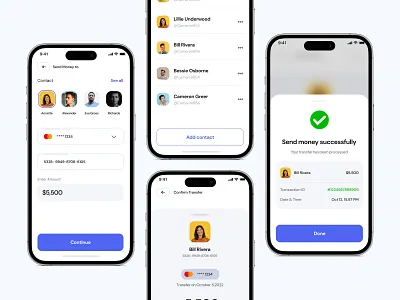 Digital Wallet App- Send money Screens 3d 3d illustration app design app ui ux design banking app clean crypto app currency finance app marketplace minimal mobile app onboarding ui design ui ux user interface ux design wallet wallet app