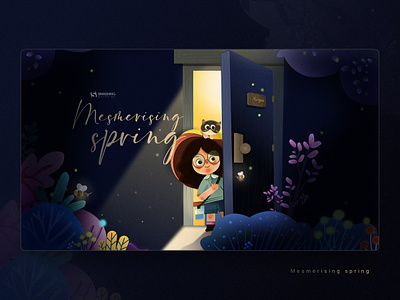 Mesmerising spring The Magic Of February desktop wallpaper (2023 wallpapers edition) animation design desktop wallpaper illlustration the magic of february