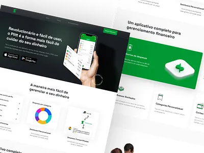 Website Pliit brazil design finance green ui website