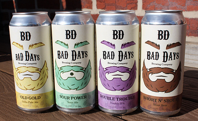 Bad Days Brewing Drink Design branding design graphic design illustration logo packaging design print design typography vector