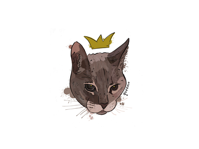 Queenie - Purr Royalty cat cats design graffiti illustration kitty pet pets sketch