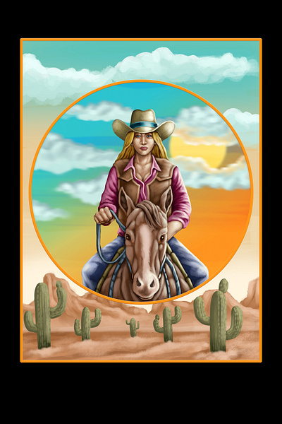 cowgirl cowgirl desert horseback wasteland west