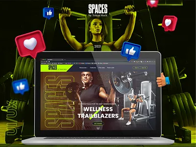 Spaces - Talent / Hack Web Design design landingpage ui uidesign ux webdesign