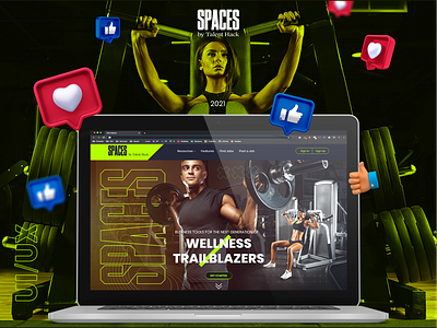 Spaces - Talent / Hack Web Design design landingpage ui uidesign ux webdesign