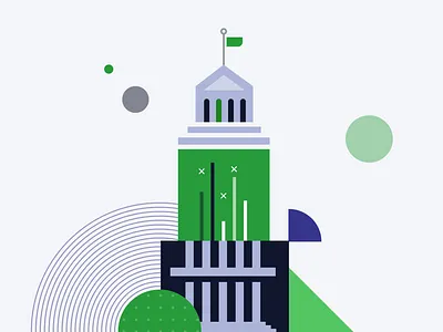 BLOG - Empowering Financial Institutions ampitheatre article astrato blog blog header building finance illustration industry money vizlib