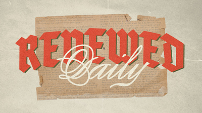 Renewed Daily | The SQD | Sermon Series christian church church website graphic design sermon