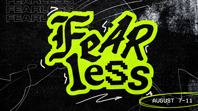 Fearless | The SQD | Camp Theme branding christian church church website design graphic design