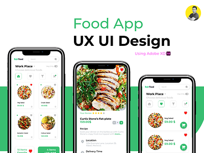 Food | Mobile App | UX/UI Design app design front end mobile app ui ux ux ui