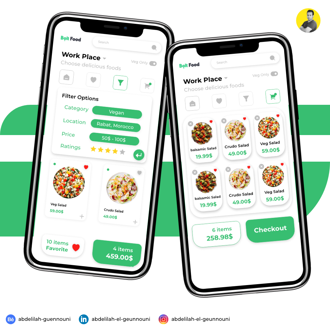 Example of Modern & Minimal Mobile App UI/UX