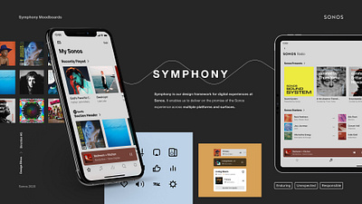 Symphony Moodboard 4 graphic design product design ui
