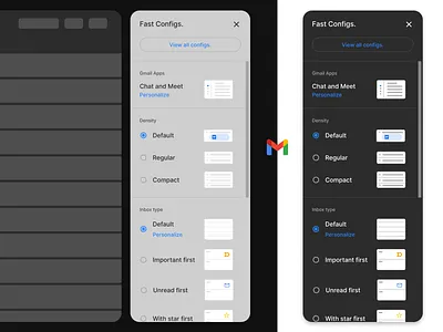 Settings #7 branding dailyui dark dark mode design figma gmail icons illustration secundary setting settings ui white white mode