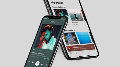 Sonos S2 Showcase app app design design music product design ui ui design user interface