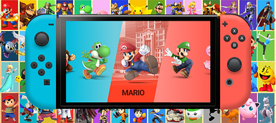 Nintendo Switch Animation app design graphic design ui vector