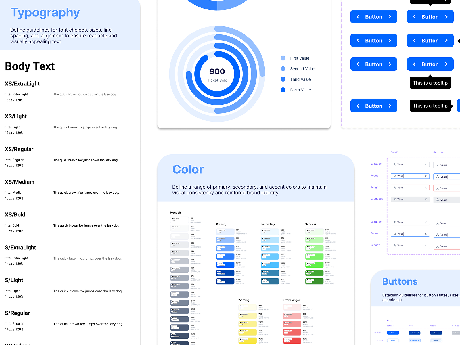 Design System - Light Theme UI Kit by Ferren Hillary on Dribbble