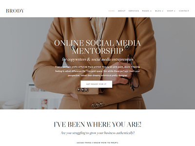 Brody Divi Coaching Business Theme