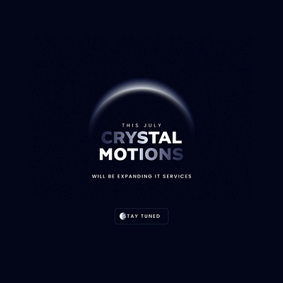 Crystal Motions graphic design