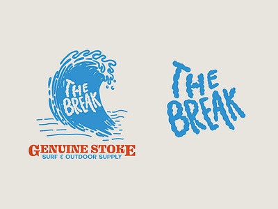 Surf Brand Illustration & Typography beach design graphic design illustration ocean outdoors shirt surf surfing typography vintage waves