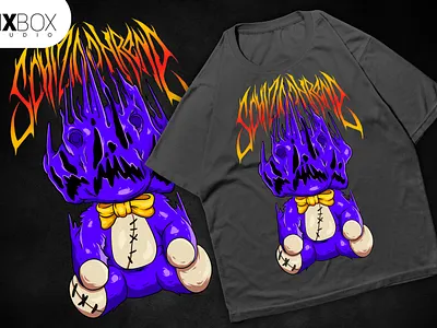 Streetwear Design for T-Shirt and Clothing - Schizophrene Blue cartoon character clothing design graphic design illustration streetwear design tshirt design
