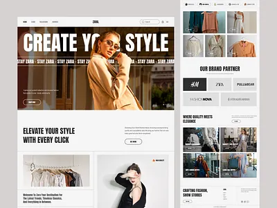 Fashion E-commerce Website Design ecommerce ecommerce marketplace design fashion fashion landingpage fashion marketplace fashion ui design landing page design minimal ui design ux website website design