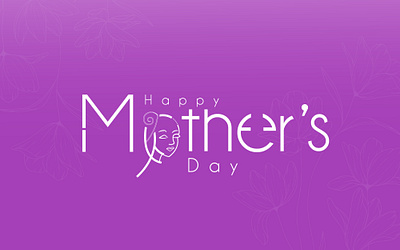 Happy Mother's Day Typography mothers day spring background