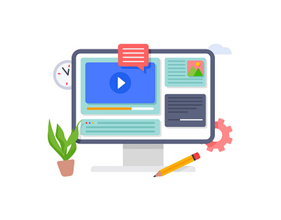 Online video distance training, stream, webinar, conference 👇🏼 design