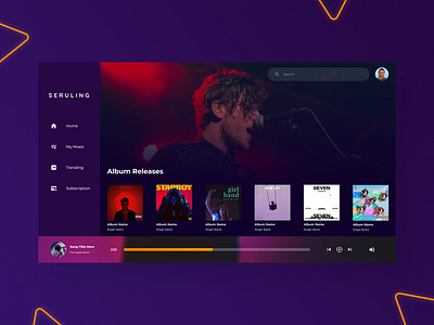 Music Website UI adobe app branding design graphic design ui