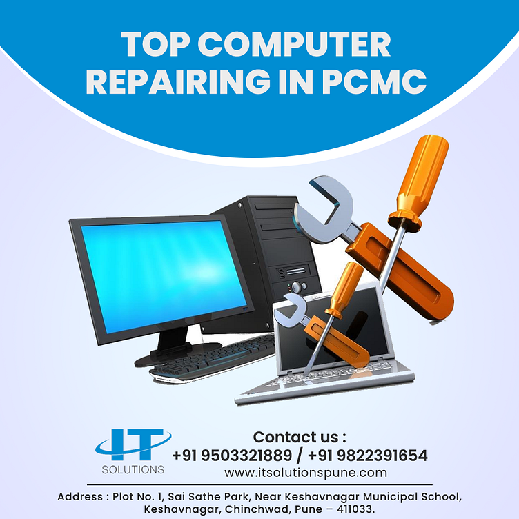 Computer Repair Shop in PCMC IT Solutions by IT Solutions on Dribbble
