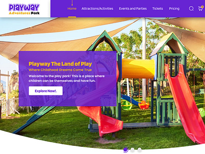 Kids Playway Park Web Design adventure adventures branding graphic design kids landingpage layout logo park playway playwaywebsite theme themepark ui web webdesign webpage website