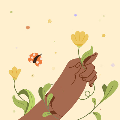 Hand #2 art creative design flower graphic design hand illustration vector