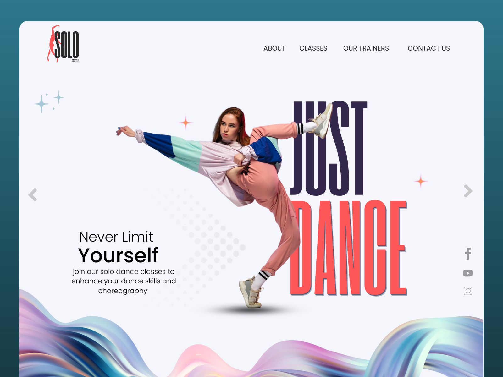 Dance Classes Website UI branding darnce graphic design ui web web design web ui website