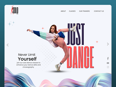 Dance Classes Website UI branding darnce graphic design ui web web design web ui website