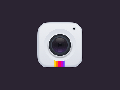 Instagram - App Icon redesign #1 - Camera Large version app branding design graphic design illustration logo typography ui ux vector
