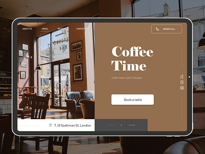 Landing page for coffee shop coffee landingpage ui ux webdesign