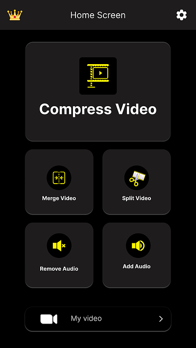 Compress Video adobe phtoshop figma grphic design illustration ui uiux xd