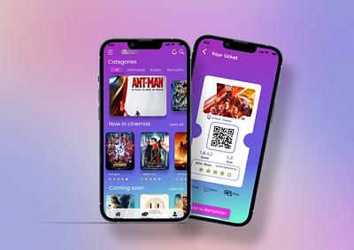 Movie Ticket Booking App android movieticket sheats ticket ui ux