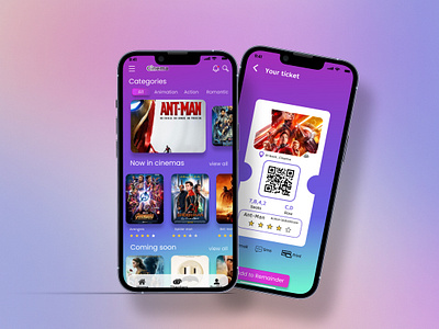 Movie Ticket Booking App android movieticket sheats ticket ui ux