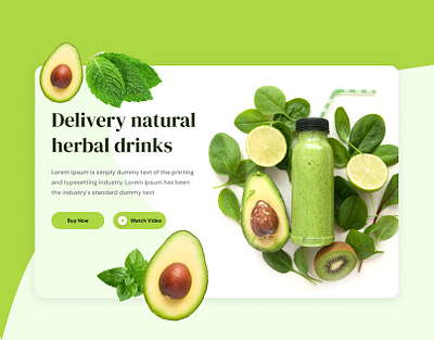 Web Page application design healthy website application juice web landing page mobile app ui ux webpage health web
