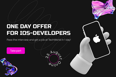 landing page for 1-day offer developers ios landing page uiix webdesign