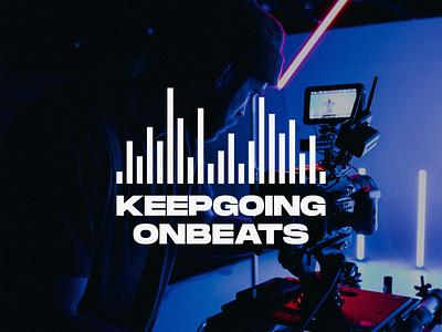 KEEPGOINGONBEATS - Visual Identity branding dj event graphic design identity inspration logo music orange party rave trend videography