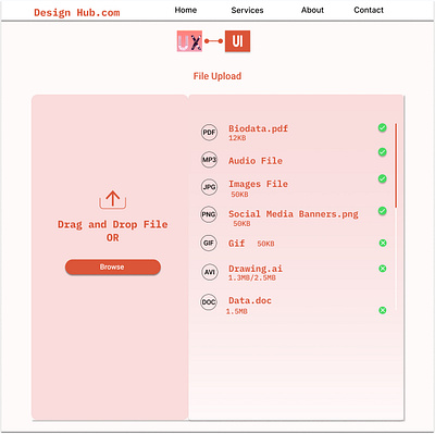 #DailyUI, 031, File Upload UI file upload ui