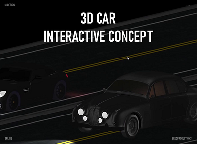 3D Car 3d animation branding graphic design logo motion graphics spline ui
