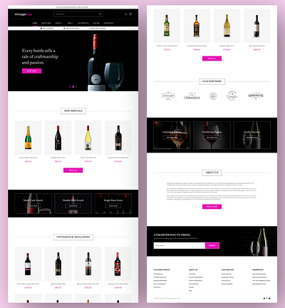 Wine & Whiskey E-commerce Website ecommerce ecommercewebsite ui whiskeywebsite winewebsite