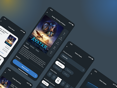 Cine Pixel - The ultimate movie-going experience booking experience cineam cinema booking cinema ui cinematic mobile studio ui ux