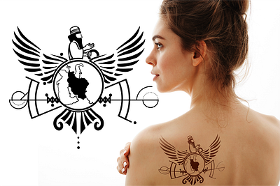 Minimalism Tattoo design artwork design earth geometry tattoo graphic design illustration inked iran minimalism tattoo