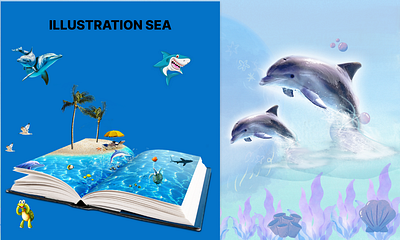 Kids Story Book Illustration 3d app bookcover branding graphic design illustration ux vector
