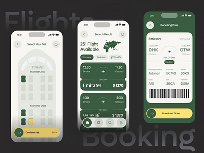 Flight booking app boarding boarding pass booking booking flight clean flight flights minimal mobile design ui uiux