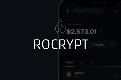 ROCRYPT - DeFi Dashboard dark theme defi landing page