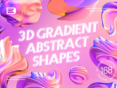 Design Assets: 3D Gradient Abstract Shapes 3d 3d shapes abstract backgrounds color download fashion free freebie geometric geometrical gradient modern objects poster resources shapes textures ui webdesign