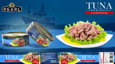TUNA Golden Pear branding graphic design packaging photoshop tuna